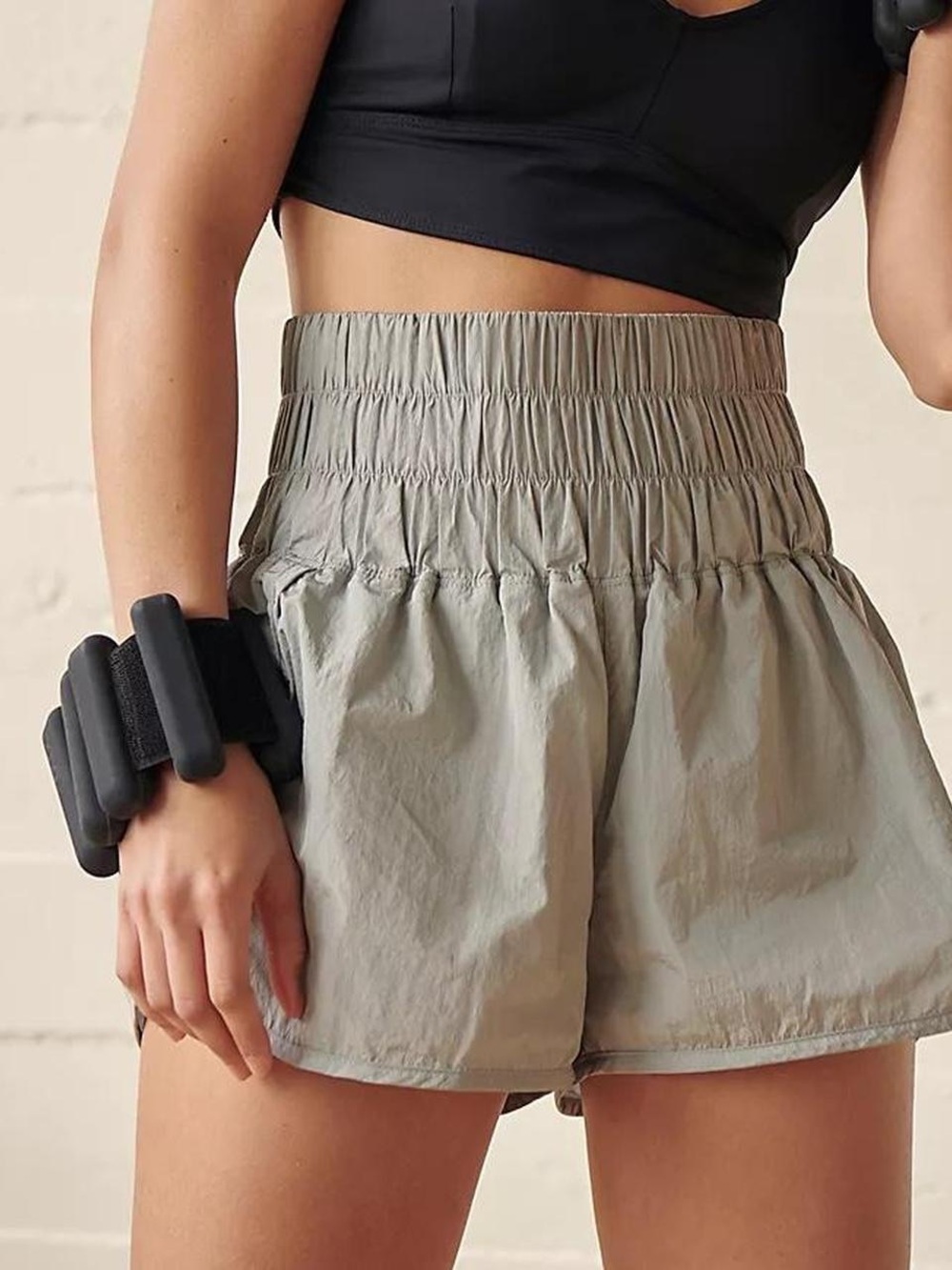 FP Movement "The Way Home" Shorts; Size Medium; Arctic Mist- gently used